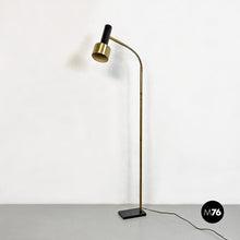 Load image into Gallery viewer, Brass and metal adjustable floor lamp by Stilux, 1960s
