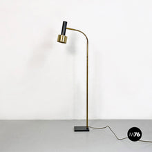 将图片加载到图库查看器，Brass and metal adjustable floor lamp by Stilux, 1960s
