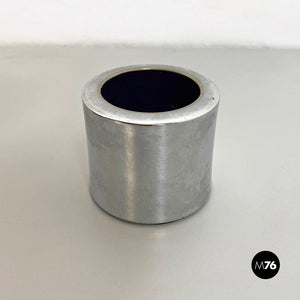Different size metal cylindrical ashtray, 1970s
