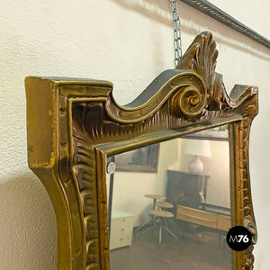 Golden frame mirror, 1950s