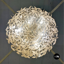 Load image into Gallery viewer, Aluminum and glass Fun ceiling chandelier by Verner Panton for Luber, 1960s

