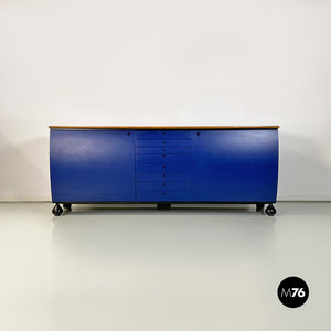Solid wood sideboard by Umberto Asnago for Giorgetti Italia, 1982