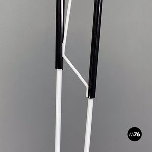 Black and white two lights floor lamp, 1980s.