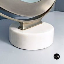 Carica l&#39;immagine nel visualizzatore di Gallery, Marble and steel Narciso table mirror by Sergio Mazza for Artemide, 1970s
