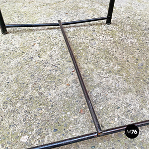Black metal and plastic high stool by Giandomenico Belotti for Alias, 1979