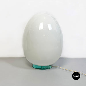 Glass table or floor egg lamp, 1980s