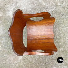 Carica l&#39;immagine nel visualizzatore di Gallery, Curved wood irregular shape rustic armchair, 1930s
