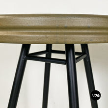 Carica l&#39;immagine nel visualizzatore di Gallery, Black and brown-olive green bar tables, 1950s
