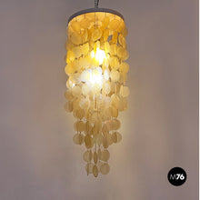 Load image into Gallery viewer, Golden plastic Cascade Chandelier, 1970s
