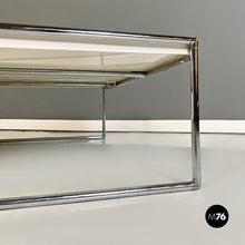 Load image into Gallery viewer, Steel and white plastic Trays coffee table by Piero Lissoni for Kartell, 1990s
