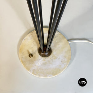 Marble, metal and glass Alberello floor lamp by Stilnovo, 1950s
