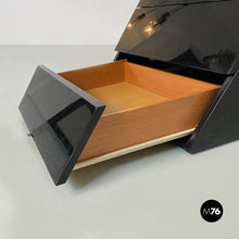 Load image into Gallery viewer, Black lacquered wood dressers, 1980s
