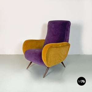 Purple and yellow armchair, 1960s