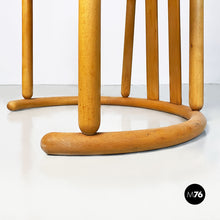 将图片加载到图库查看器，Solid wood and Vienna straw pair of high backed chairs, 1980s
