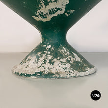 Load image into Gallery viewer, Conical green concrete Diable planter or vase by Willy Gulh, 1950s
