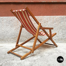 Load image into Gallery viewer, Mini wood deckchair, 1950s

