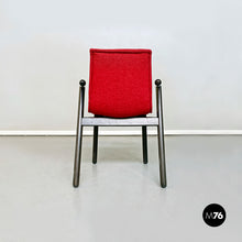 Load image into Gallery viewer, Red Villabianca chairs by Vico Magistretti for Cassina, 1985
