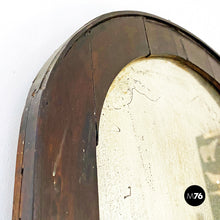 画像をギャラリービューアに読み込む, Small walnut frame mercury mirror, early 1900s
