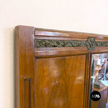 Carica l&#39;immagine nel visualizzatore di Gallery, Wood and brass details dresser mirror, 1950s
