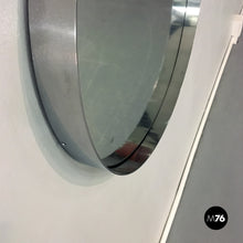 Load image into Gallery viewer, Steel circular mirror, 1970s
