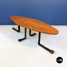 画像をギャラリービューアに読み込む, Wooden Elliptical coffee table, 1960s
